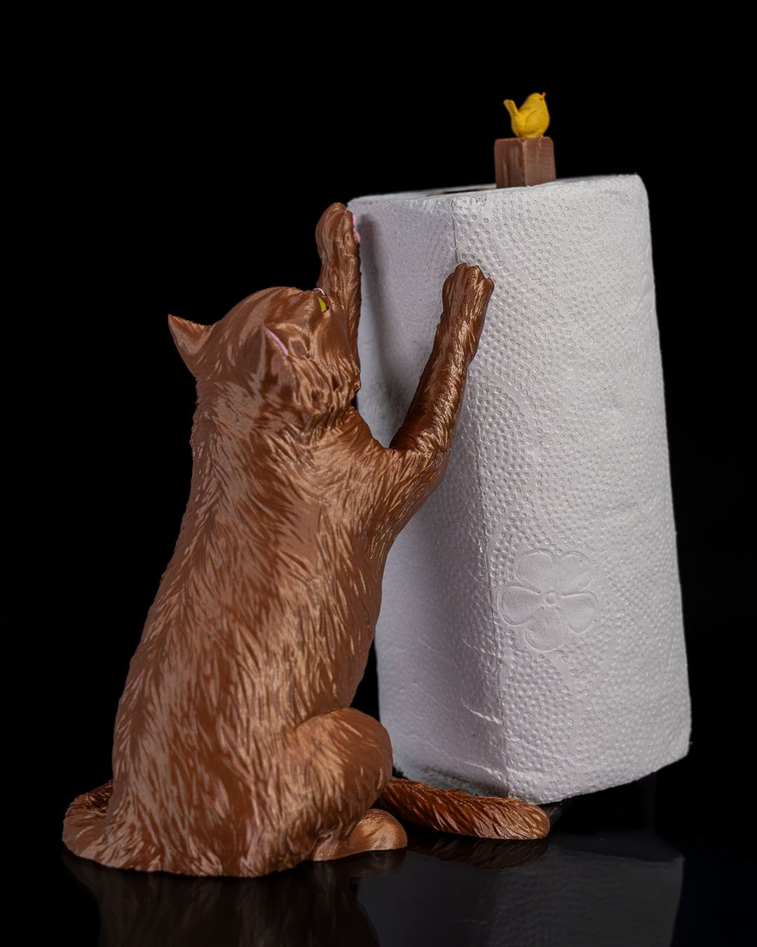 Küchenrollenhalter Katze & Vogel Thema Küchenrollenhalter