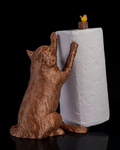 Küchenrollenhalter Katze & Vogel Thema Küchenrollenhalter