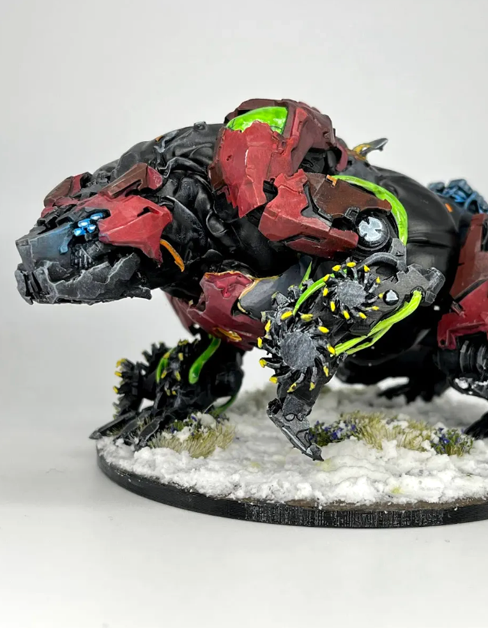 Horizon Forbidden West Fireclaw Bemalte Figur Groß 20CM