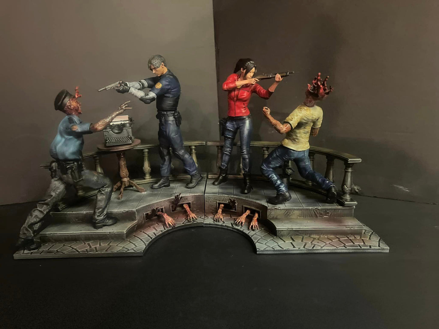 Resident Evil 2 Leon und Claire Figur Resident Evil Leon Objekt RE2 Claire Figur 25
