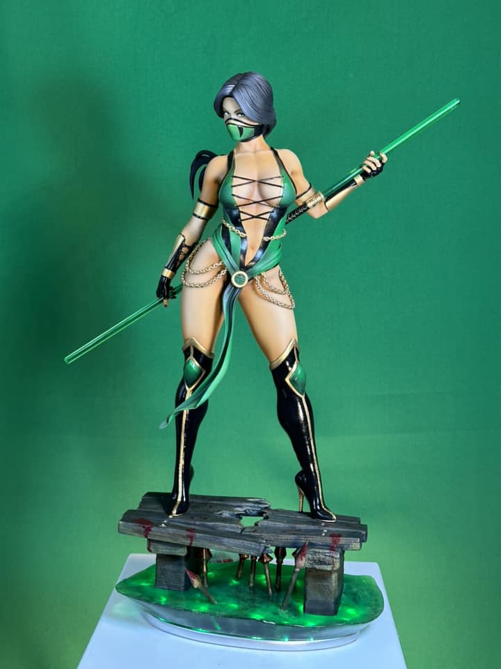 Mortal Kombat Jade Figur Mortal Kombat Jade Objekt Groß 25CM