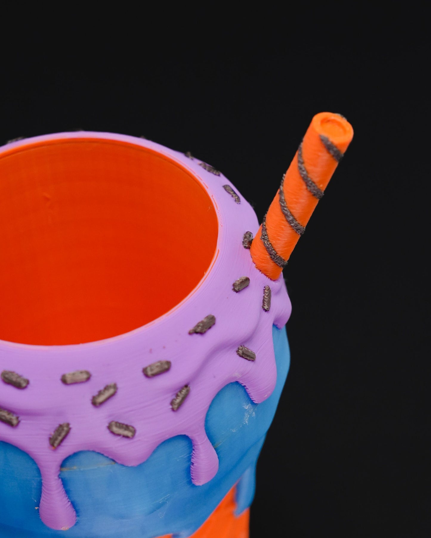 Becherhalter mit Eiscreme-Motiv