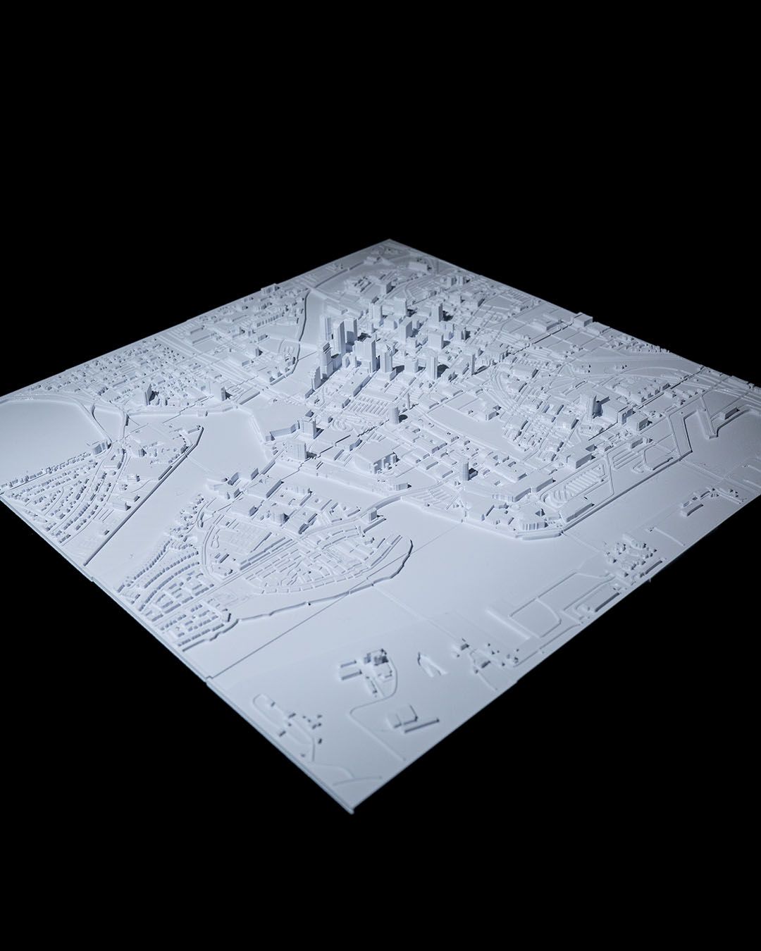 Tampa 3D Stadt-Skyline Dekorative Minimalistische Wandkunst Tampa Gemälde