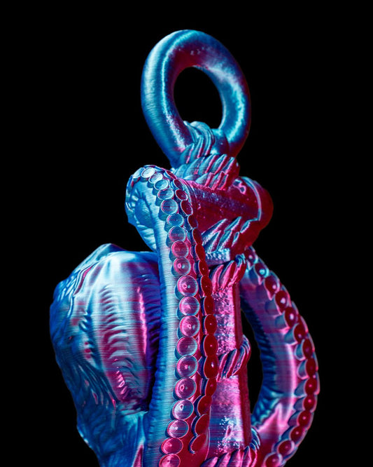 Cast Iron Kraken Octopus Desktop Decorative Object Large Size 25CM