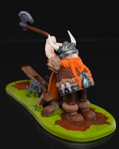 Skaninavischer Axtwerfender Wikinger-Zwerg Actionfigur