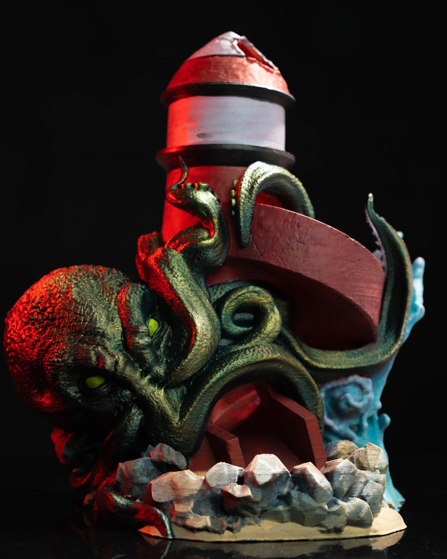 Unterwasser-Oktopus-Arme Würfelturm Kraken Würfelwerfer Desktop Deko Objekt
