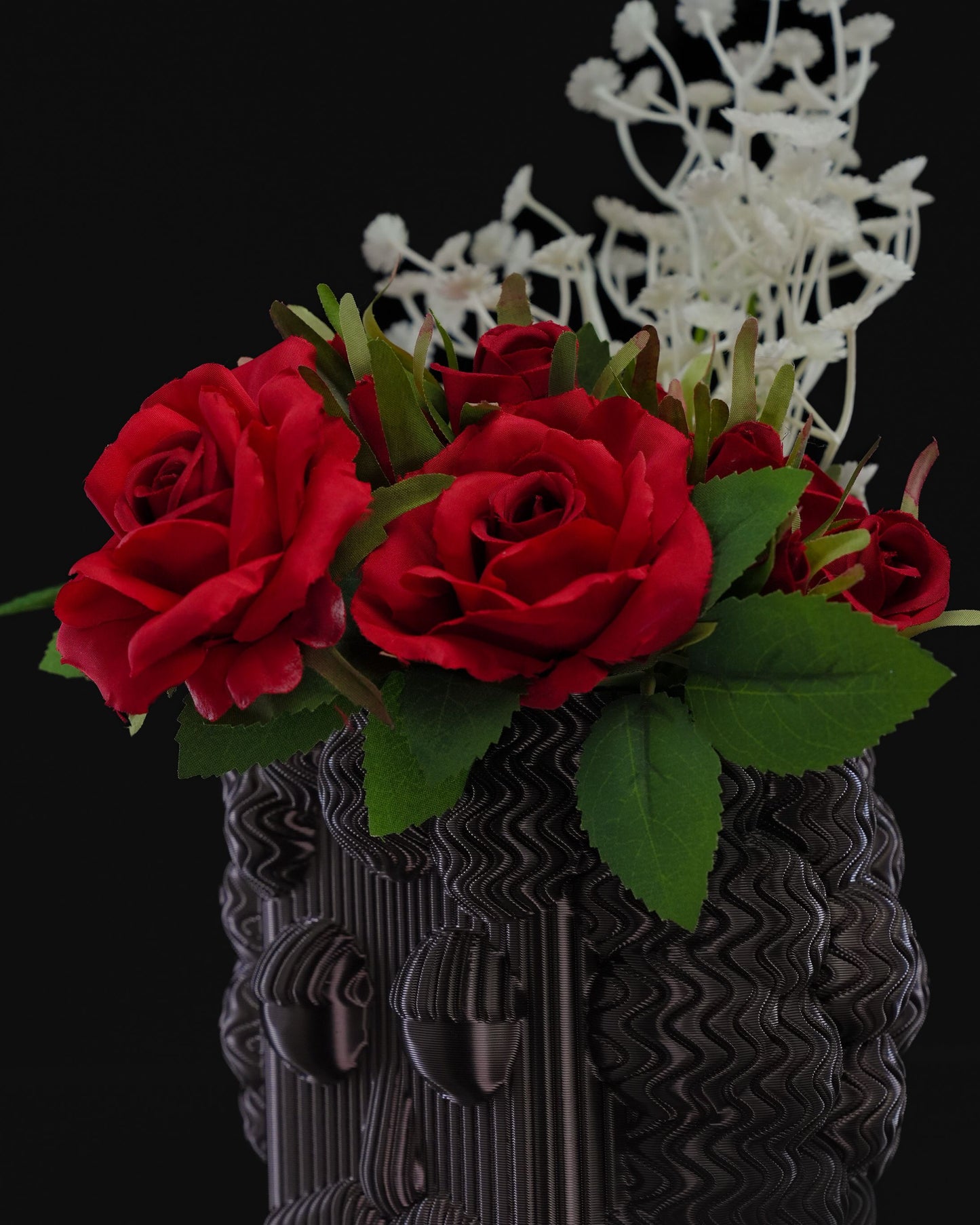Frank Dekorative Skandinavische Schwarze Vase 13CM