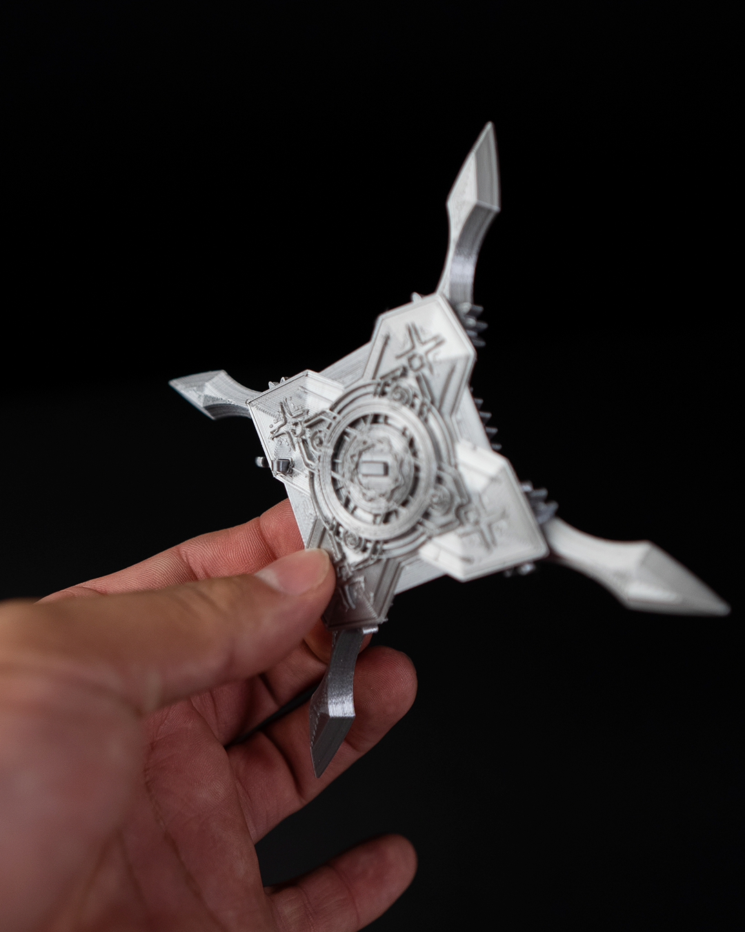 Ninja-Stern, aufklappbares Shuriken, Deko-Objekt