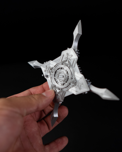 Ninja-Stern, aufklappbares Shuriken, Deko-Objekt