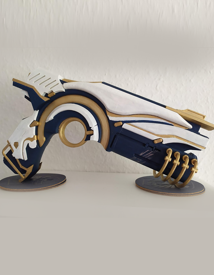 Warframe Lex Prime Spielzeugwaffe in Originalgröße