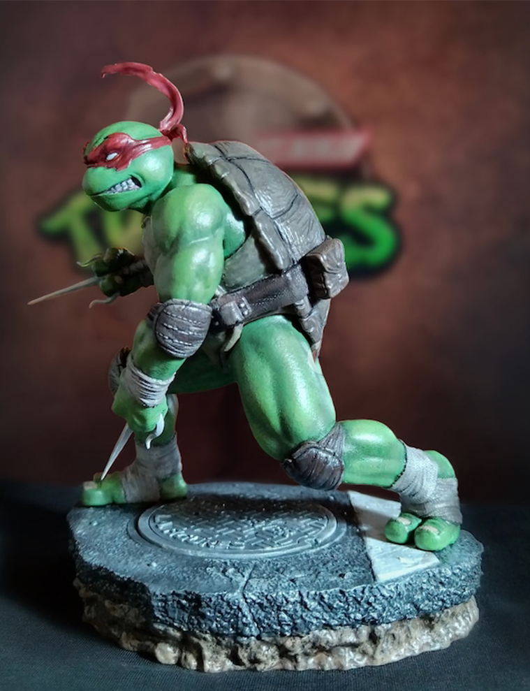 Ninja Turtles Raphael Figur TMNT Raphael Figur 25CM Groß