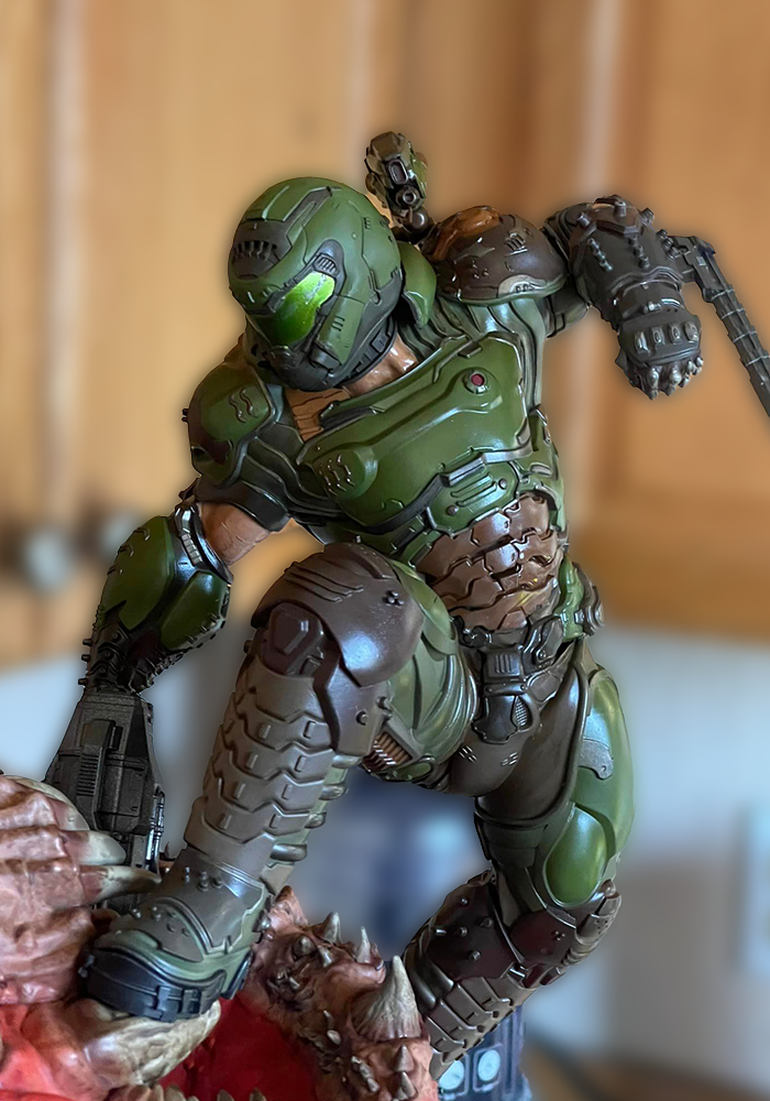 Doom Slayer Figur Doomguy Objekt Doom Cacodemon Figur 65CM Riesen Größe