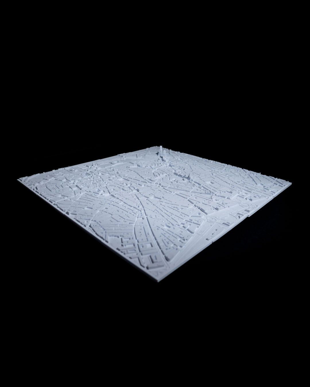 Madrid 3D-Stadtsilhouette Dekorative Minimalistische Wandtafel Madrid Bild