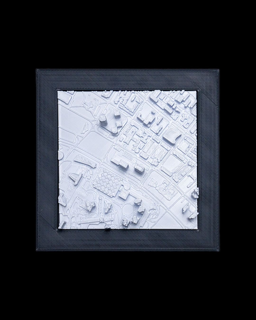 Singapur 3D-Stadtbild Deko Minimalistisches Wandbild Singapur Ta