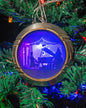 Weihnachtsbaumkugel doppelseitig, 8 cm