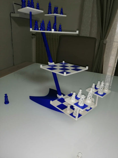 Star Trek Schach-Set mit dreidimensionalem Schachbrett und Schachfiguren