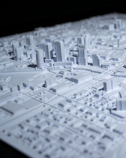 Tampa 3D Stadt-Skyline Dekorative Minimalistische Wandkunst Tampa Gemälde