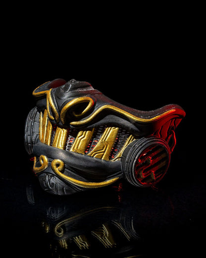 Halloween-Samurai-Maske Cyber-Samurai-Maske Halloween-Samurai-Maske