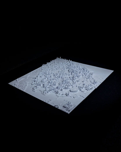 Vancouver 3D Skyline Dekorative Minimalistische Wandkunst
