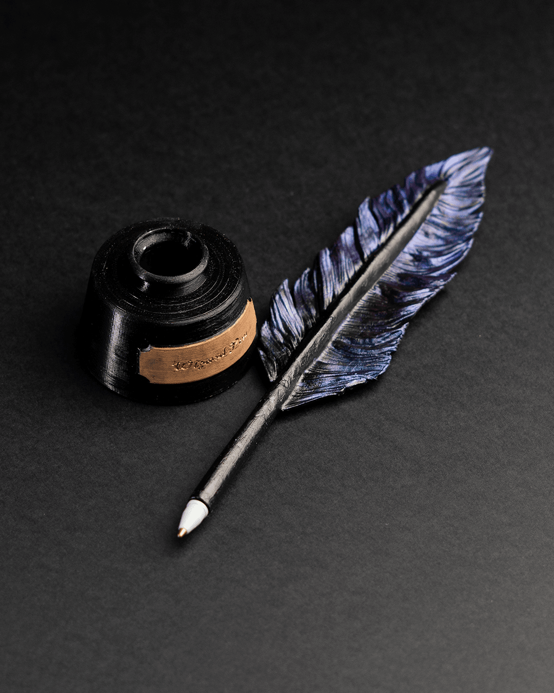 Federkiel-Feder-Tintenfass-Set Tisch-Federkiel-Stift- und Tinten-Set