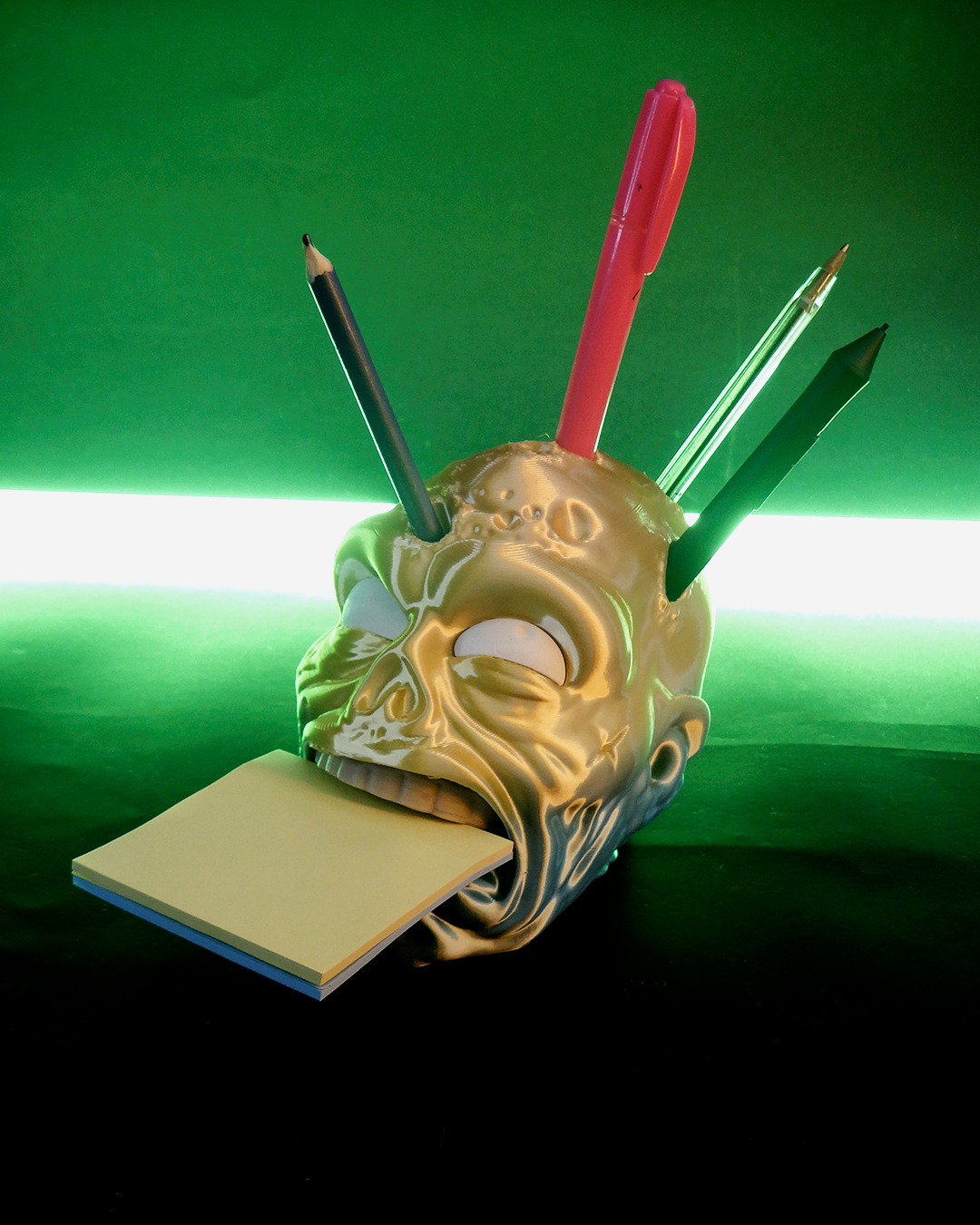 The Walking Dead Zombie-Stiftehalter und Notizhalter, dekoratives Schreibtischobjekt, 10 cm