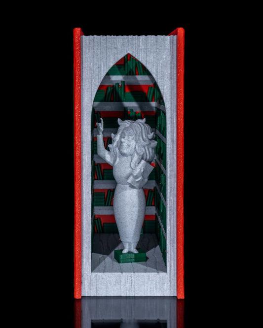 Kleines Mädchen Bibliotheks-Buchstütze Bibliotheks-Buchhalter 18CM