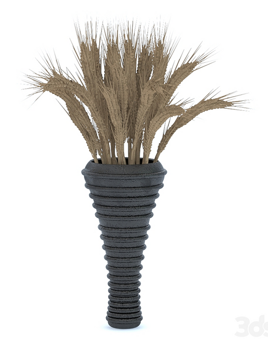 Coal Modern Vase Large 25CM Decorative Hard Plastic Modern Vase