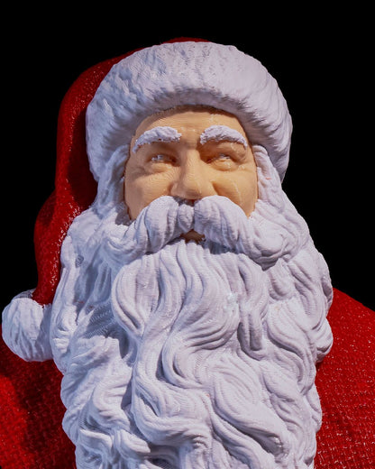 Weihnachtsmann-Büste Klassische Weihnachtsmann-Büste, bemalt, 15 cm