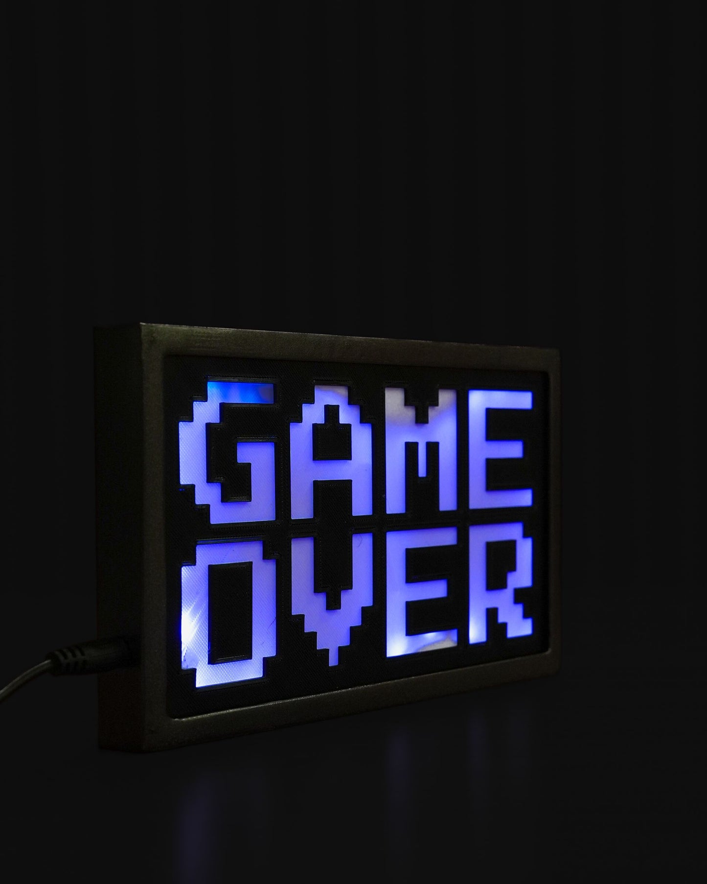 Personalisierte Retro-Pixel-Tischlampe mit Gravur