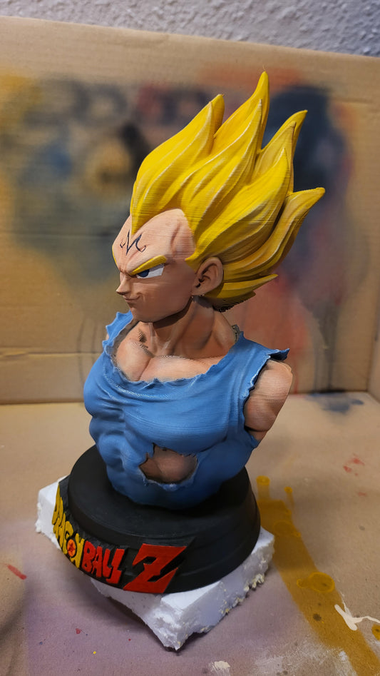 Dragon Ball Majin Vegeta Bust Vegeta Painted Bust