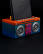90er Retro Radio Box Telefonhalter Schreibtisch Dekoration