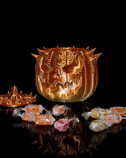 Halloween Kürbis Zuckerdose Süßigkeitenbox Aufbewahrungsbox 11CM