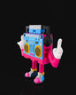 80er Boombox Radio Charakter Bewegliche Spielzeugfigur