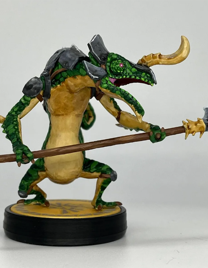 The Legend of Zelda Lizalfos Figur Breath of the Wild Lizalfos Figur Groß 25CM