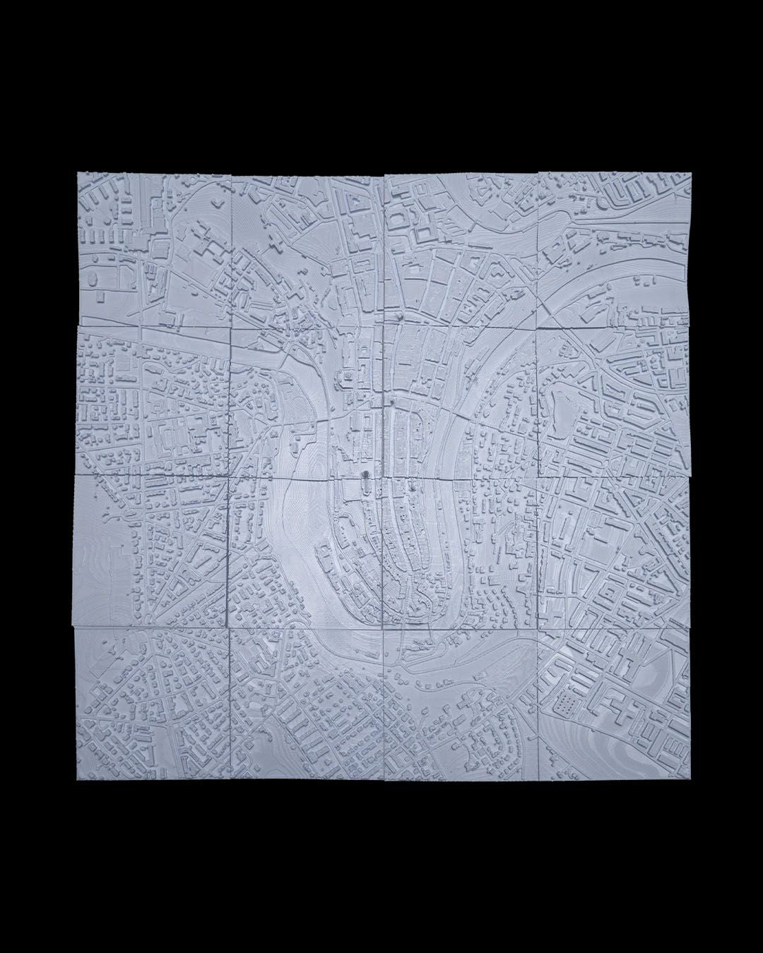 Bern 3D Stadt-Skyline Dekorative minimalistische Wandtafel Schweiz Bern Ta