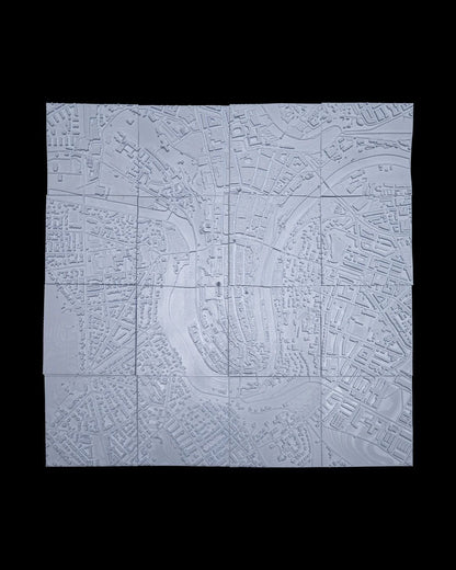 Bern 3D Stadt-Skyline Dekorative minimalistische Wandtafel Schweiz Bern Ta
