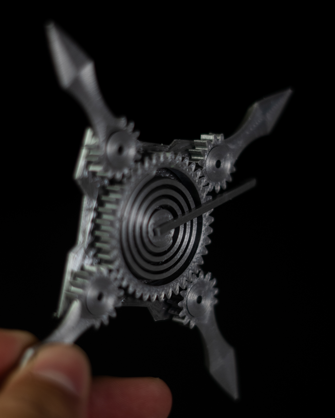 Ninja-Stern, aufklappbares Shuriken, Deko-Objekt