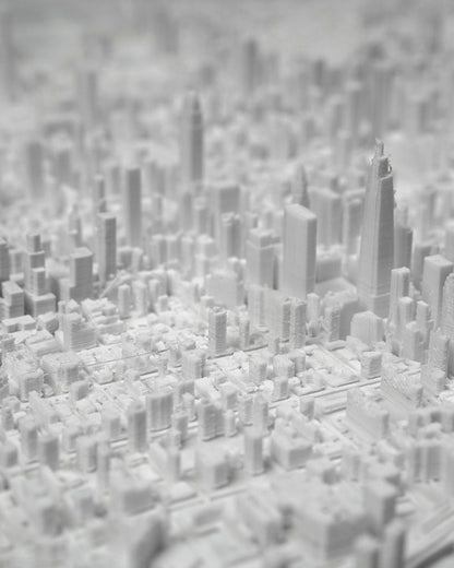 Manhattan 3D Stadt-Skyline Dekorative Minimalistische Wandtafel Manhattan