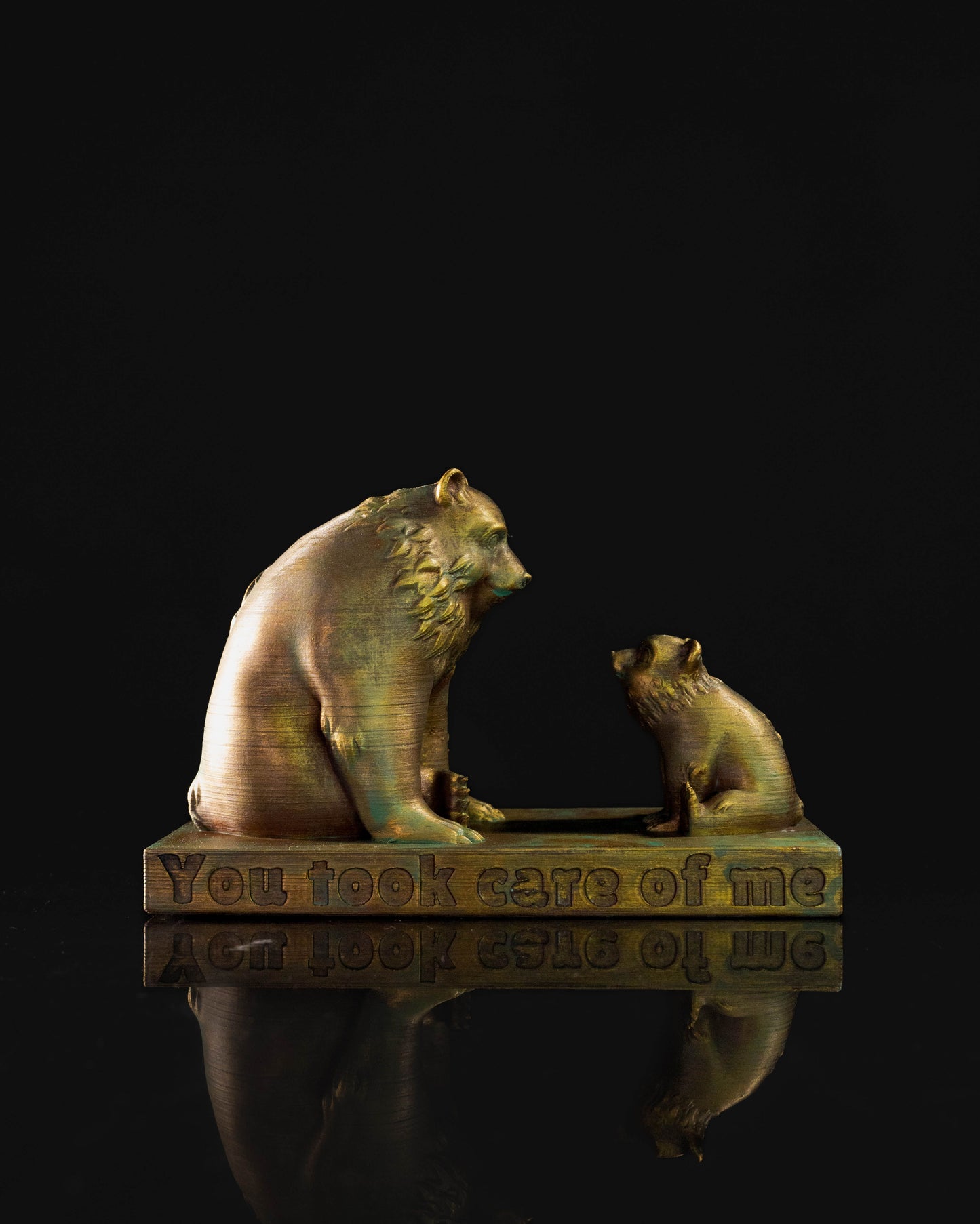 Bruder Bär Mama Bär und Papa Bär Baby Bär Duo Goldene dekorative Tischdekoration