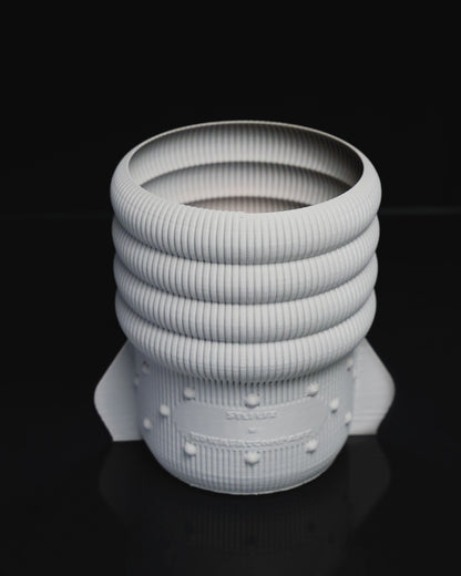 Elegante skandinavische dekorative Vase mit menschlichem Gesicht, 14 cm