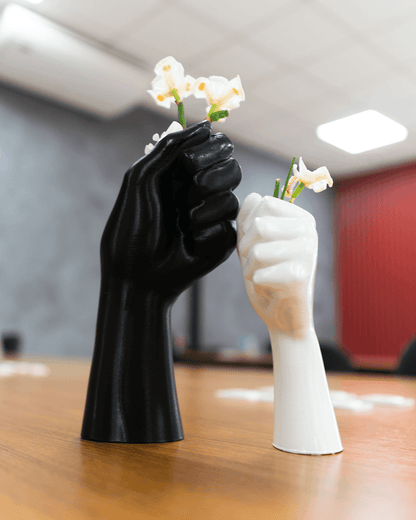 2er Set Moderne Skandinavische Vase, Abstrakte Vase, die Blumen hält, Tulpenvase