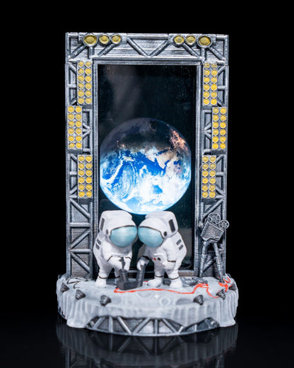 Dekorativer Telefonständer mit Astronauten- und Mondmotiv, 20 CM