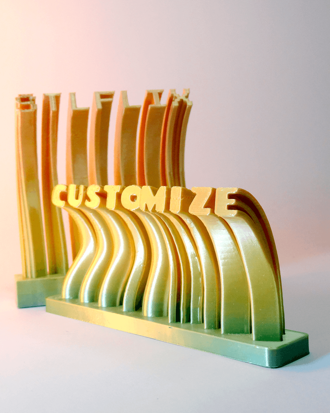 Personalisiertes 3D Deko-Schriftzug 3D Schrift Desktop Deko-Objekt