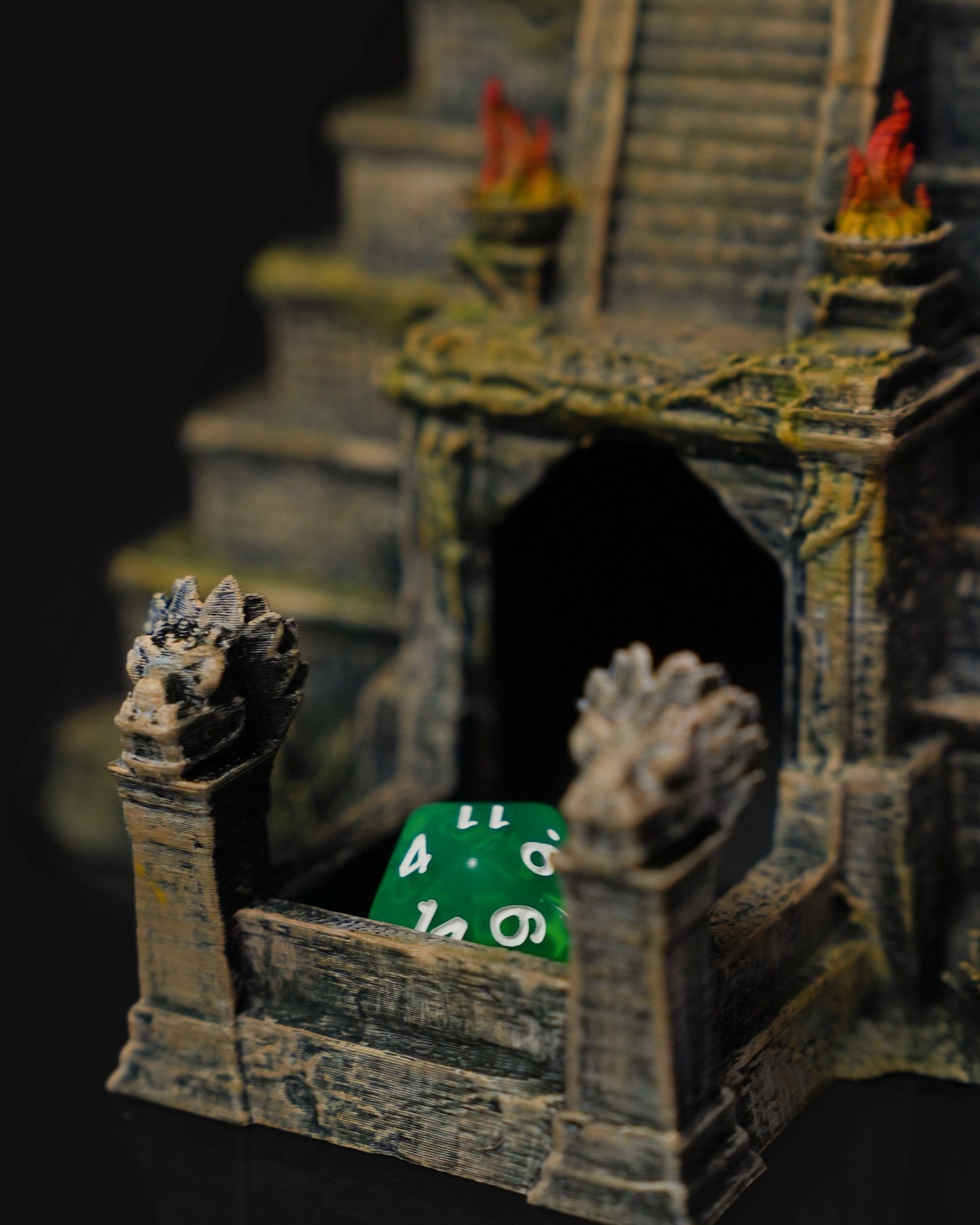 Antiker Tempel Dekorative Objekt Würfelturm 18CM