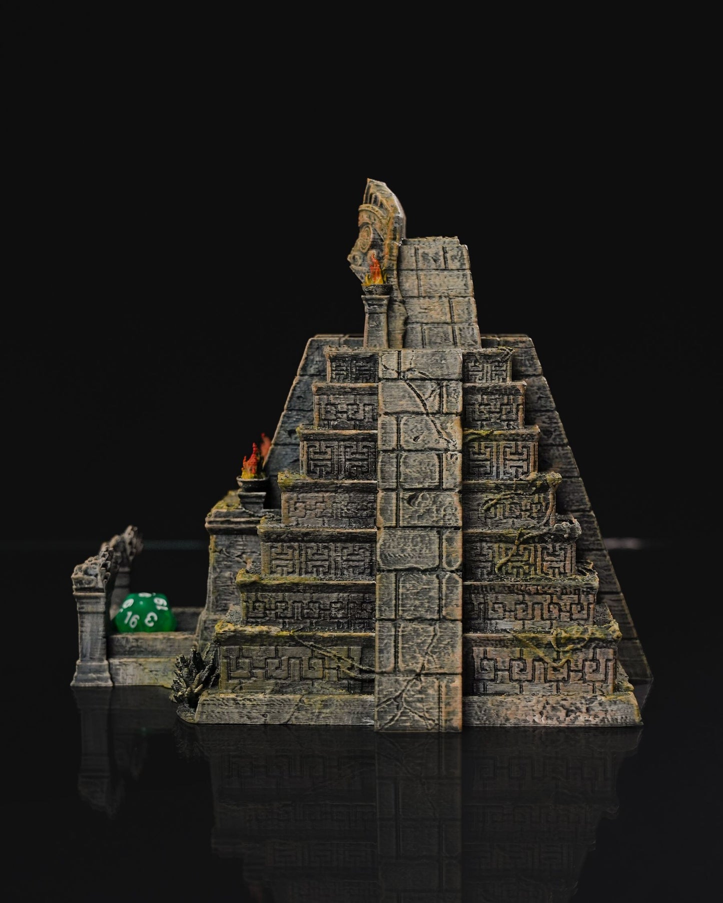 Antiker Tempel Dekorative Objekt Würfelturm 18CM