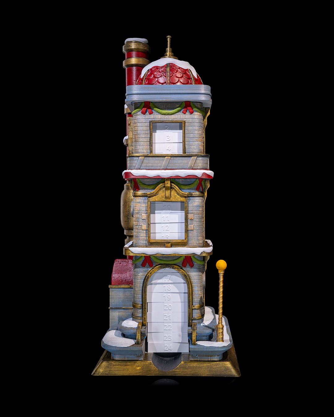 Weihnachtsdekoration Countdown-Turm Weihnachtskalender Weihnachts-Countdown-Turm Groß 20CM