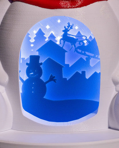 Weihnachtsdekoration Eisbär LED-Lampe Weihnachtsdeko LED-Lampe Groß 20CM