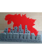 Godzilla Kartenhalter Godzilla Visitenkartenhalter Desktop Dekorationsobjekt