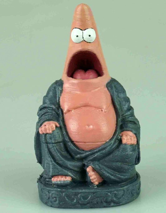 Sünger Bob Patrick Meditasyon Figür Patrick Budda Figür Büyük Boy 20CM