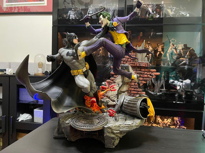 Batman vs. Joker Kampf Figur DC Batman und Joker Kampf Objekt 25CM Großformat